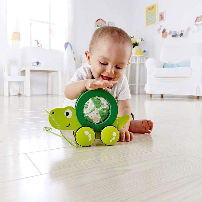Hape - Pull-along Toy Tito Green