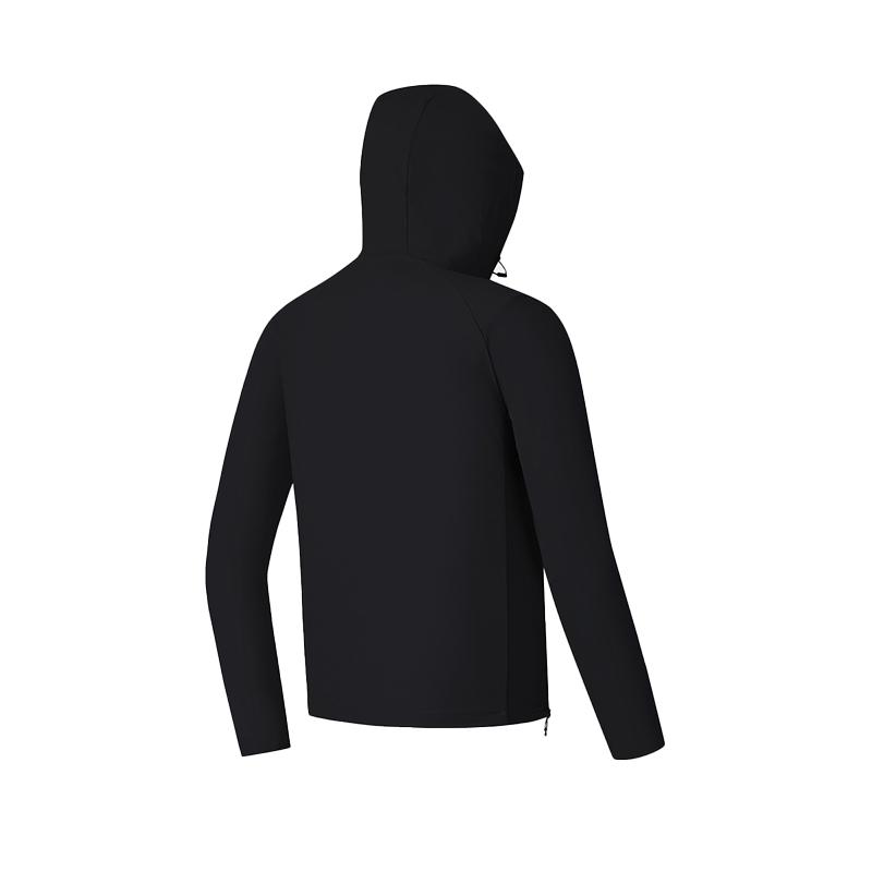 FILA Fitness Series Sports Fashion Simple Lightweight Cool Breathable Hooded Jacket Men Jacket Black A51M521501F-BK