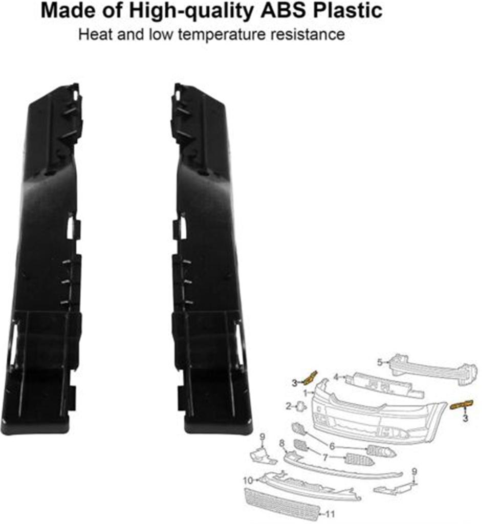 2x Front Bumper Bracket Retainer Holder For 2009-2018 Dodge Journey Left & Right