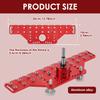 2 In 1 Shelf Pin Jig and Cabinet Hinge Jig Shelf Pin Drilling Jig 5mm 1/4" Hole Drill Bits  Cabinet Hardware Jig Tool Drill Guid