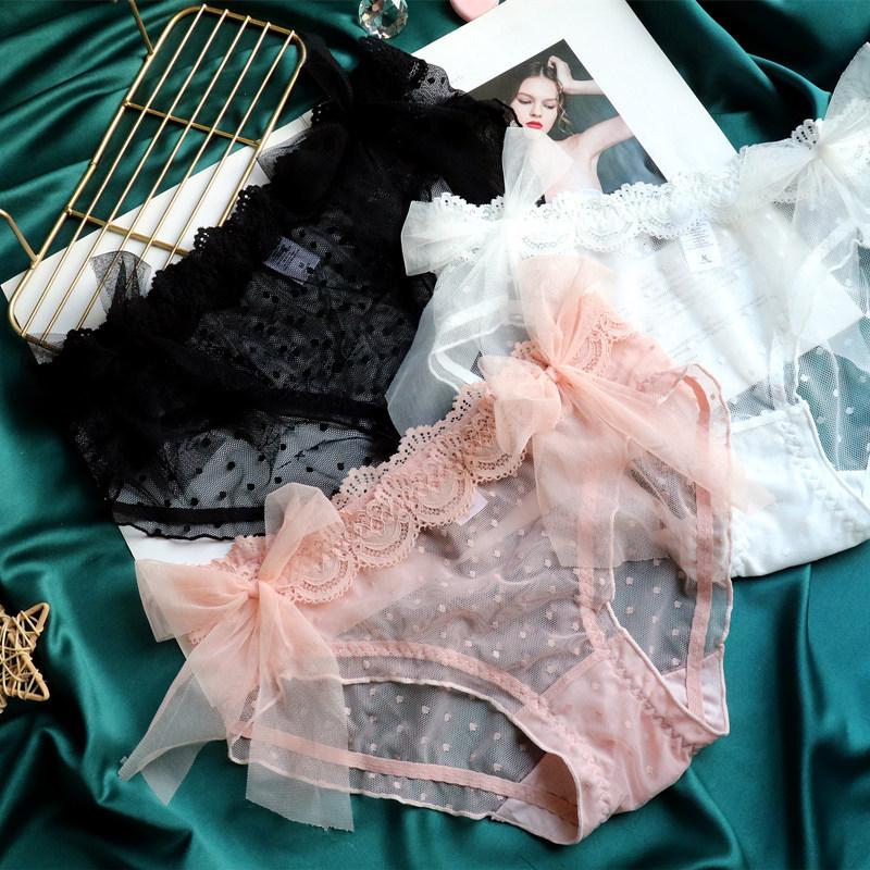 

Милая точка сладкая лолита девушка бант кружевное сексуальное нижнее белье женские брюки средней посадки женские брюки треугольника