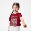 Xiaoyinman Girls' Pomegranate Print Short Sleeve T-Shirt