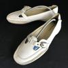 Leather Slip-On Shoes 24.5 White(USED)