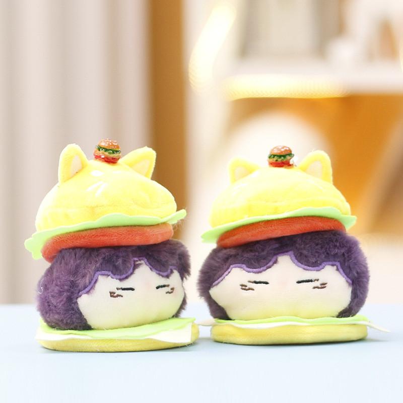 Love And Deepspace Rafayel Hamburger Plush Toy Anime Stuffed Doll Gift Keychain