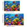 Ocean Animal Whale Coral Reef Pattern Floor Mat,Non-Slip,Easy to Clean,Suitable for Living Room,Bedroom,Kitchen,Office,Bathtub Shower,Bathro