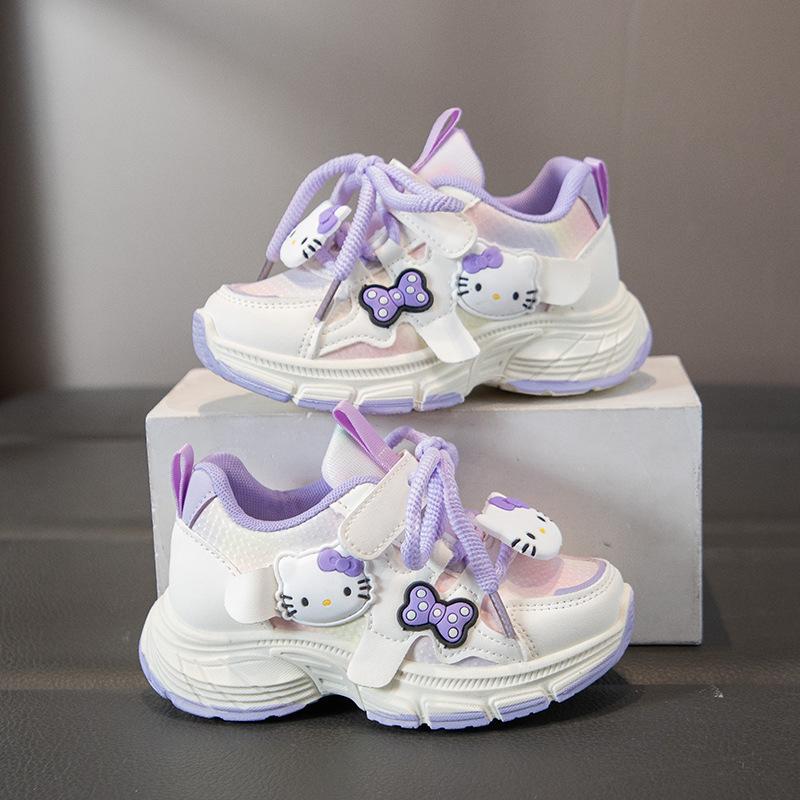 Girls' Athletic Shoes, Soft-soled, Children's Chunky sneakers2026Spring New Cartoon Casual Shoes, Versatile Running Shoes for Girls