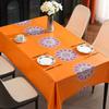 National Color And Natural Fragrance Tablecloth Waterproof And Oil-Proof Leave-In Chinese Classical Pvc Tablecloth Dining Table Mat