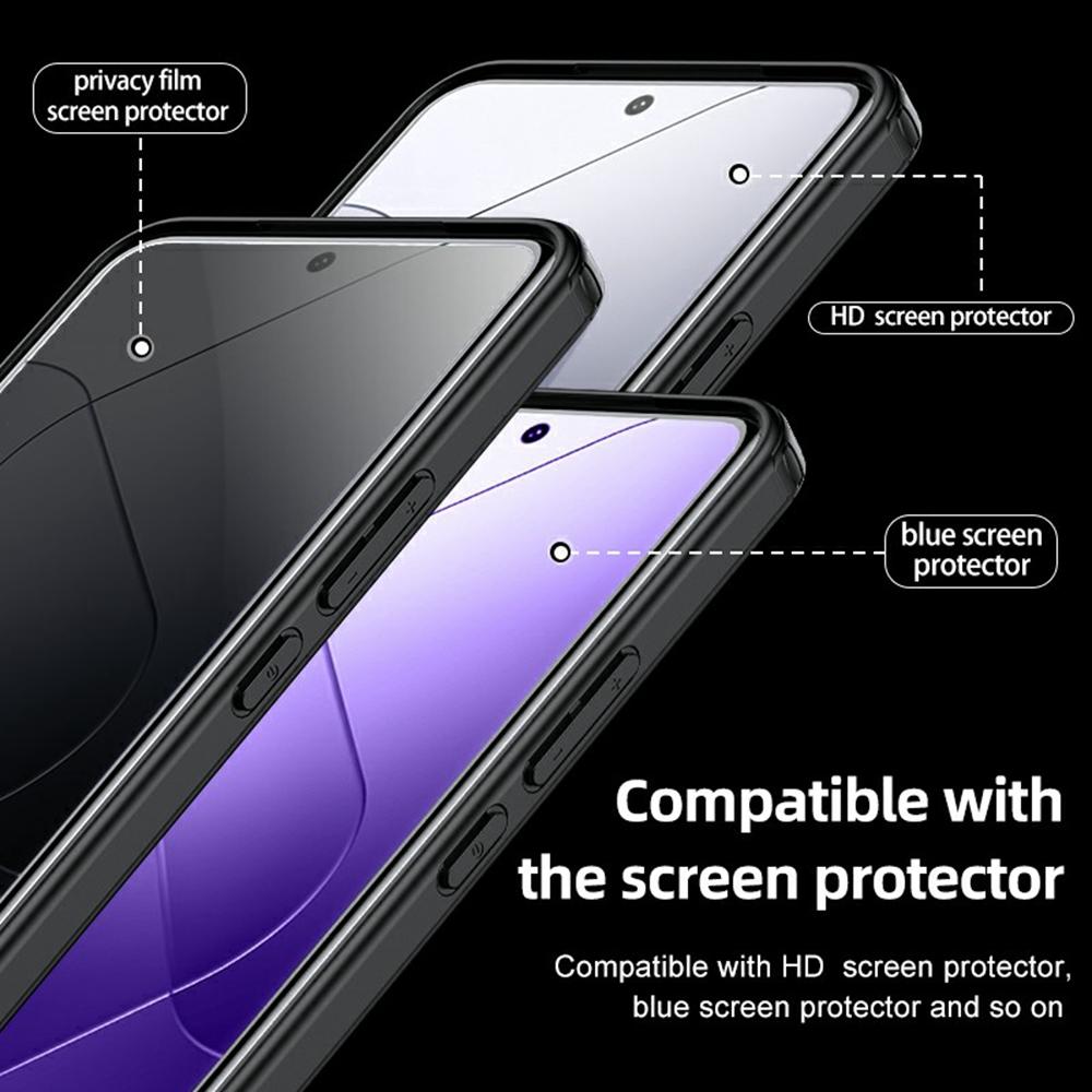 

For Xiaomi 15 Pro Case PC+TPU Phone Cover Airbag Protection Transparent