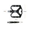 Nuevos Pedales de Bicicleta de Montaña Pedal MTB Aluminio Bicicleta Plataforma Ancha Pedales Planos 9/16" Rodamiento Sellado Pedales de Bicicleta
