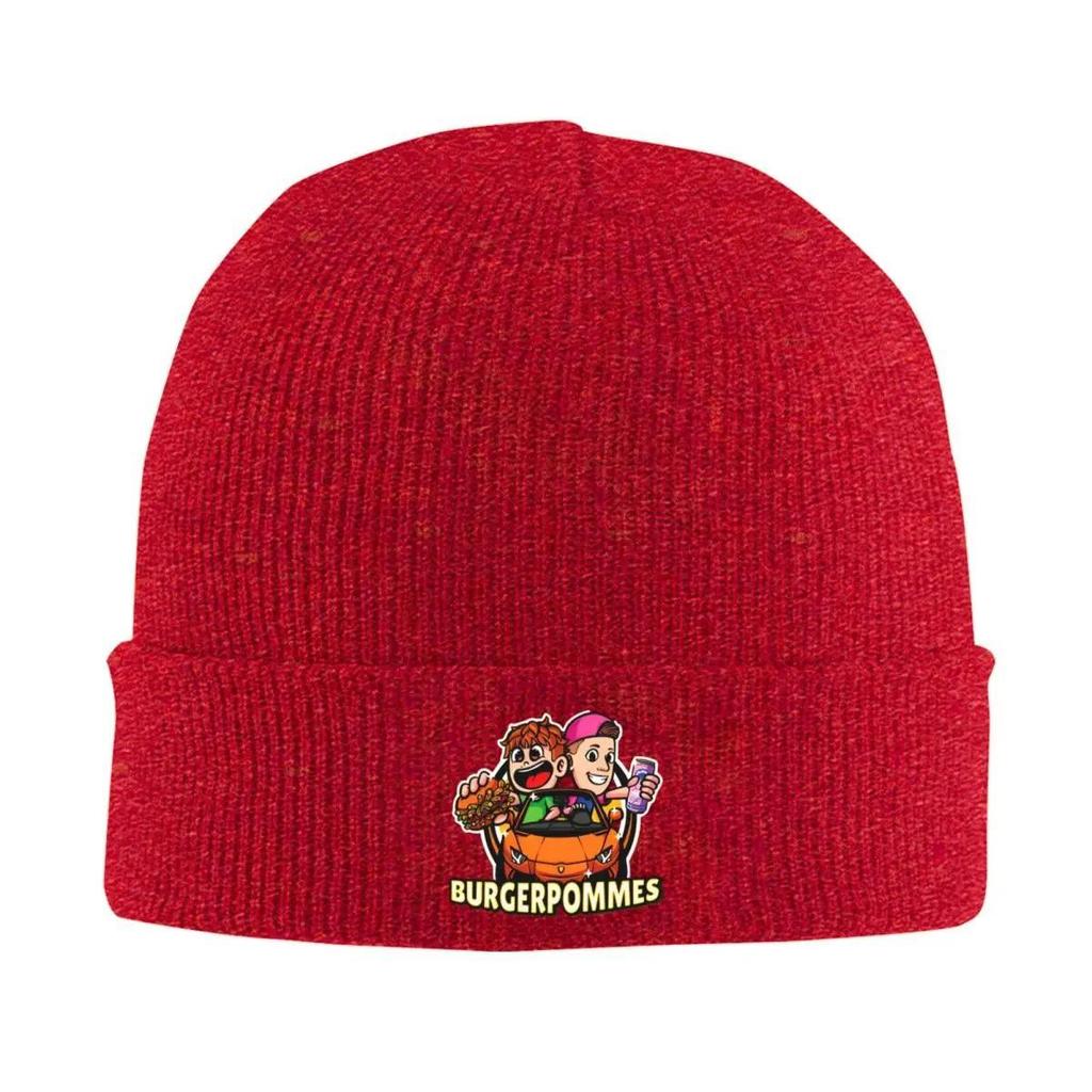 Burgerpommes Icrimax Anime Cartoon Beanie Hats Bonnet Hats Men Women Vintage Outdoor Sport Knitted Hat Winter Elastic Caps