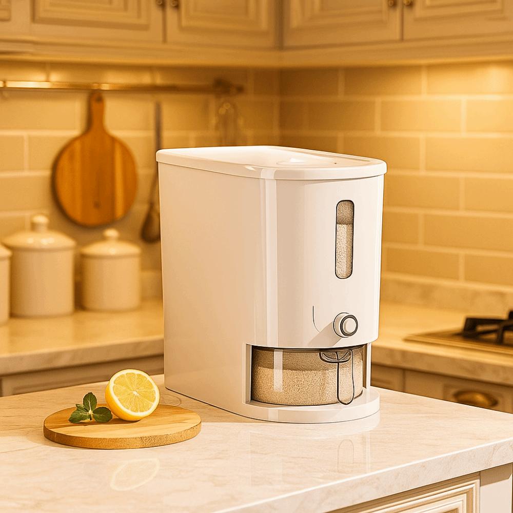 Moisture-Proof Food-Grade Sealed Bucket Visible Flour Storage Bucket  Restaurant