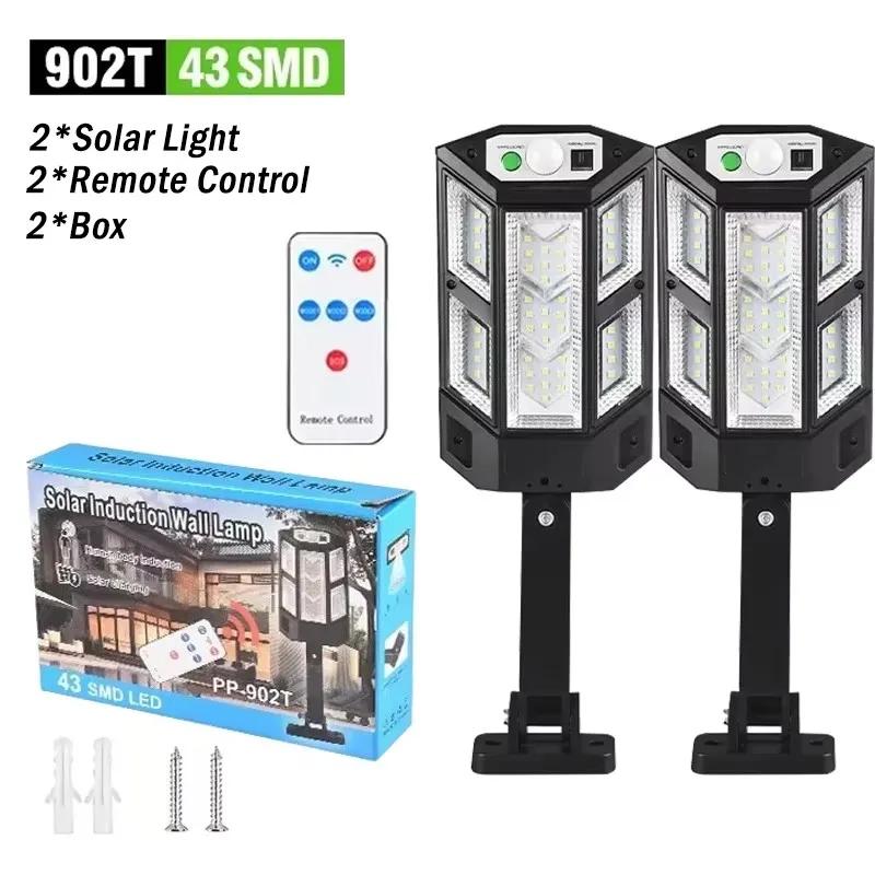 Newest Solar LED Lights 40000LM Outdoor Solar Lamp Of Motion Sensor 4 Mode Waterproof IP65 Solar Garden Light Street Yard Lanter
