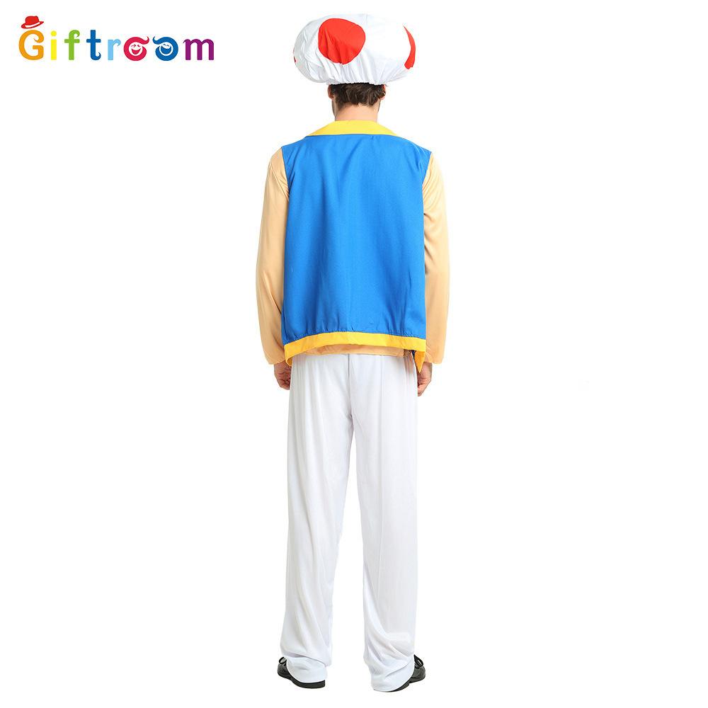 Super Mario Unique Mushroom Costume For Men Ideal For Halloween Celebrations Cosplay And