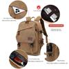 Trend Retro Men‘s Canvas Backpack Female Shoulder Bag Fashion Leisure Large Capacity Travel Bag College Student School Bag