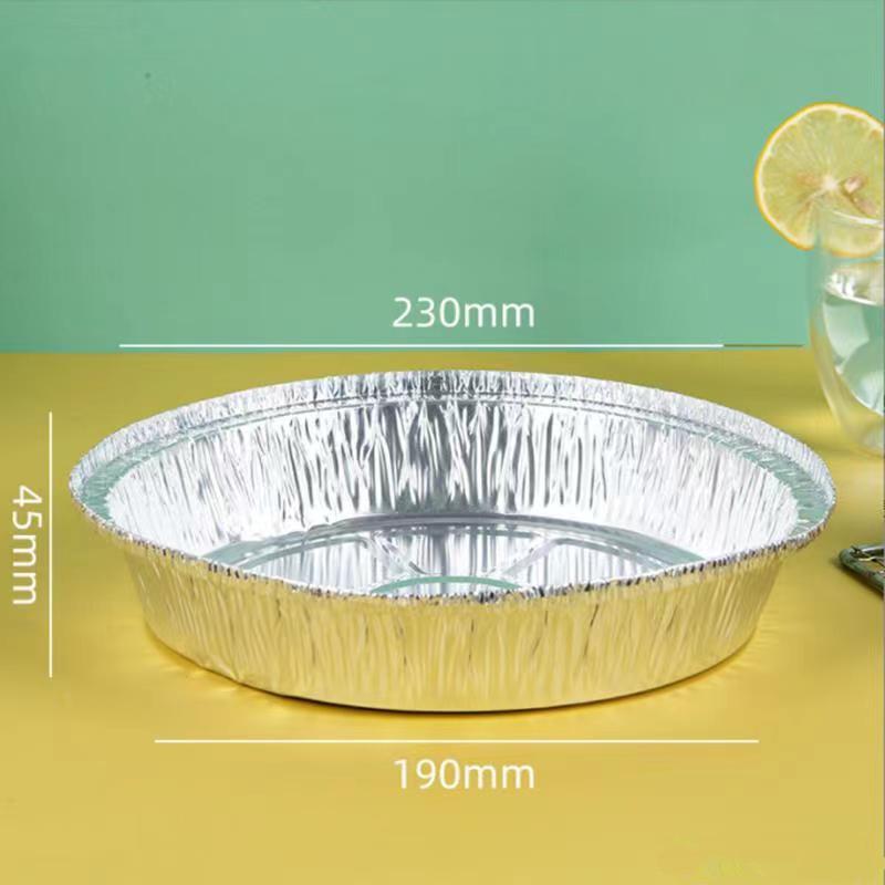 30pcs Air Fryer Oil Foil Disposable Paper Pan Microwave Tin Steamer Mats Aluminum BBQ Food Tray Container Non-stick Baking