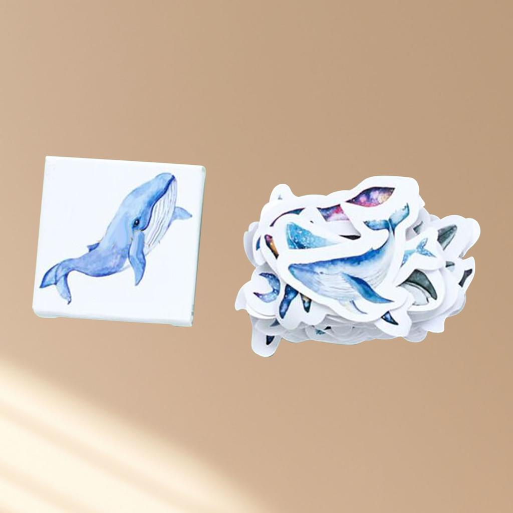 45 Pieces Scrapbooking Stickers Whale  Animal Adhesive Sticker for  Scrapbook Photo Album