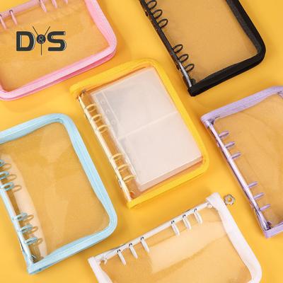 Sticker Organizer Binder Clear Zippered A5/A6 Sticker Storage Holder Reusable Album Sticker Collection Book for Adult