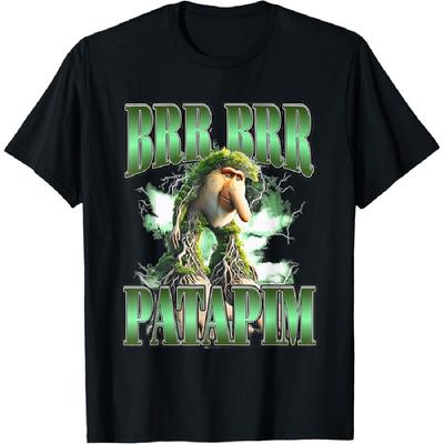 Brr Brr Patapim Italian Brainrot Meme Forest Monkey Bootleg T-Shirt(2)