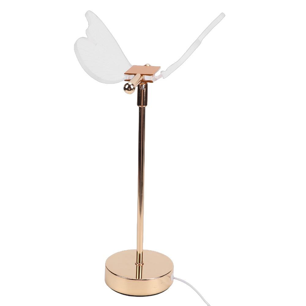 Iron Base and Acrylic Night Light Butterfly Desk Lamp Modern Bedside Lamp  Living Room Decor