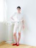 SORDI Punching Capri Pants_Cream