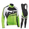 Team Version Spring and Autumn Men's Long-sleeved Cycling Suit, Quick-drying Breathable Strap Suit