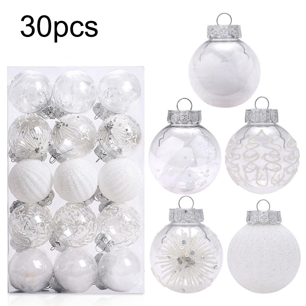 6cm Christmas Baubles Lightweight Design Plastic Material Unique Styles Versatile Applications Festive Events For Christmas Tree