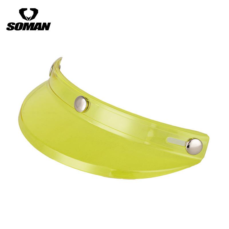 

Ретро шлем с полями мотоцикла шлем Harley 3/4 шлем с полями на трех пуговицах солнцезащитная шляпа MY02 жёлтый