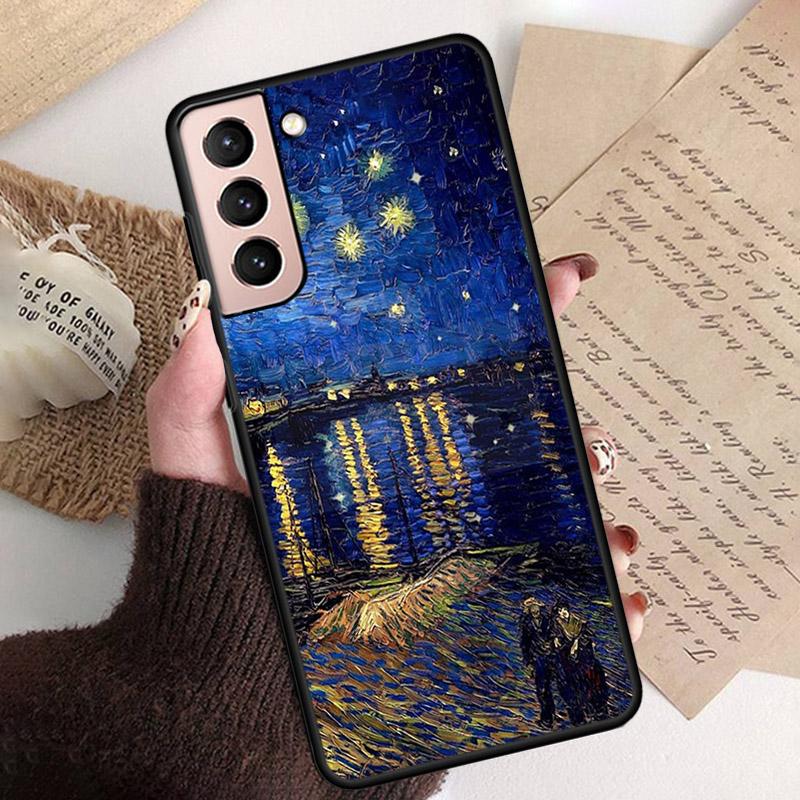 Vincent Van Gogh Star Night Phone Case for Samsung S26 S25 S24 S23 S22 Ultra S23 S22 S25 Plus S24 FE S26Edge Funda Capa