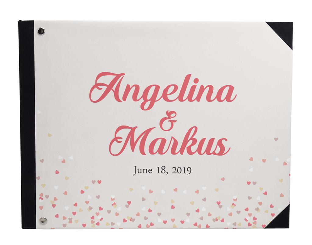 Darling Souvenir Blue Tree & Love Birds Cage Printed Wedding Guest Book Hardbound Cover Sign In Book Registry Scrapbook-7 x 9