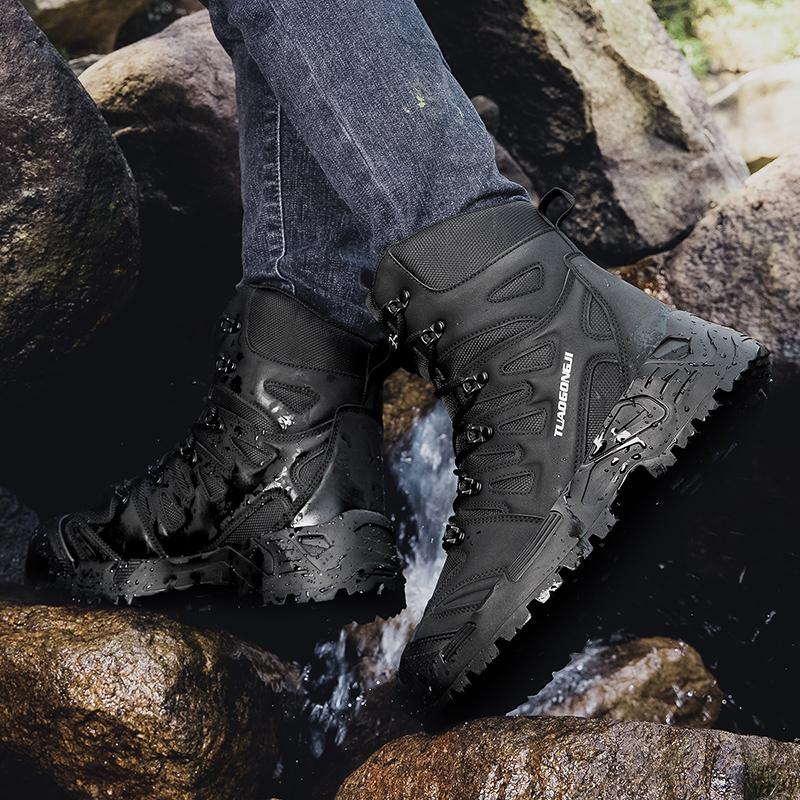 Men's Hiking Boots New Platform Boots Outdoor Tactical Sneakers Ankle Boots