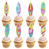 24/8Pcs Surfboard Cupcake Topper Hawaiian Tropical Summer Birthday Party DIY Decoration Beach Pool Wedding Supplies Cake Picks