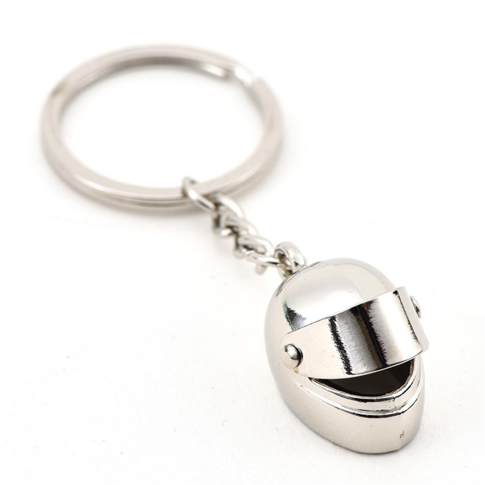 New Motorcycle Helmets Key Chain For Women Men Cute Safety Helmet Car Keychains Bags Accessories Key Ring Gift Jewelry