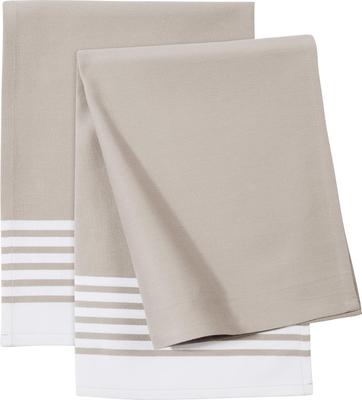 Zwilling virtuvinis skudurėlis smėlio spalvos dryžuotas 2 vnt. Virtuvinis rankšluostis indų šluostė medvilninis dulkių siurblio šluostė japoniškas „Tekstilės rinkinys“ [Įgaliotas produktas] 13300-402