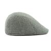 Jesień Zima Męski Kapelusz Średniego Wieku i Starszy Retro Kapelusz z Daszkiem Brytyjski Beret Mała Pepitka Bawełniany Kapelusz