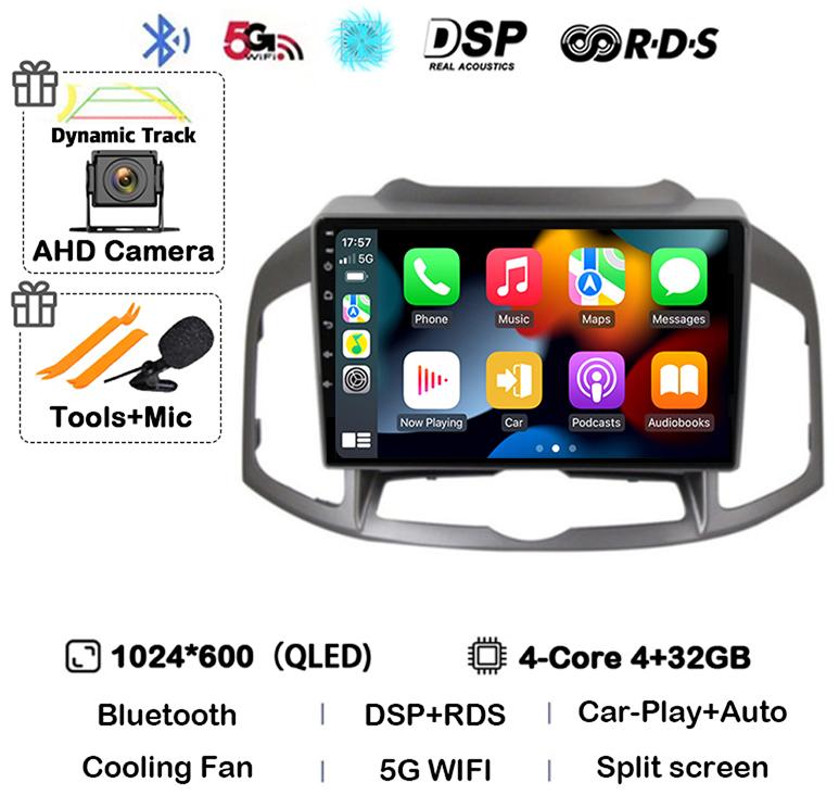 Android 14 Carplay Auto WIFI Car Radio For Chevrolet Captiva 1 2011 2014 2015 2016 GPS Multimedia Video Player Stereo Head Unit
