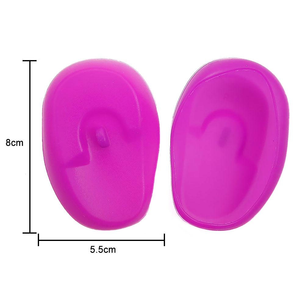 Silicone World 1 Pair Silicone Ear Cover Practical Travel Hair Color Showers Water Shampoo Ear Protector Cover For Ear Care