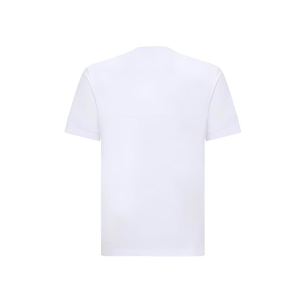 Emporio Armani EA7 SS22 Logo Print Crew Neck T-Shirt Men tops White 3LPT13-PJ5MZ-1100