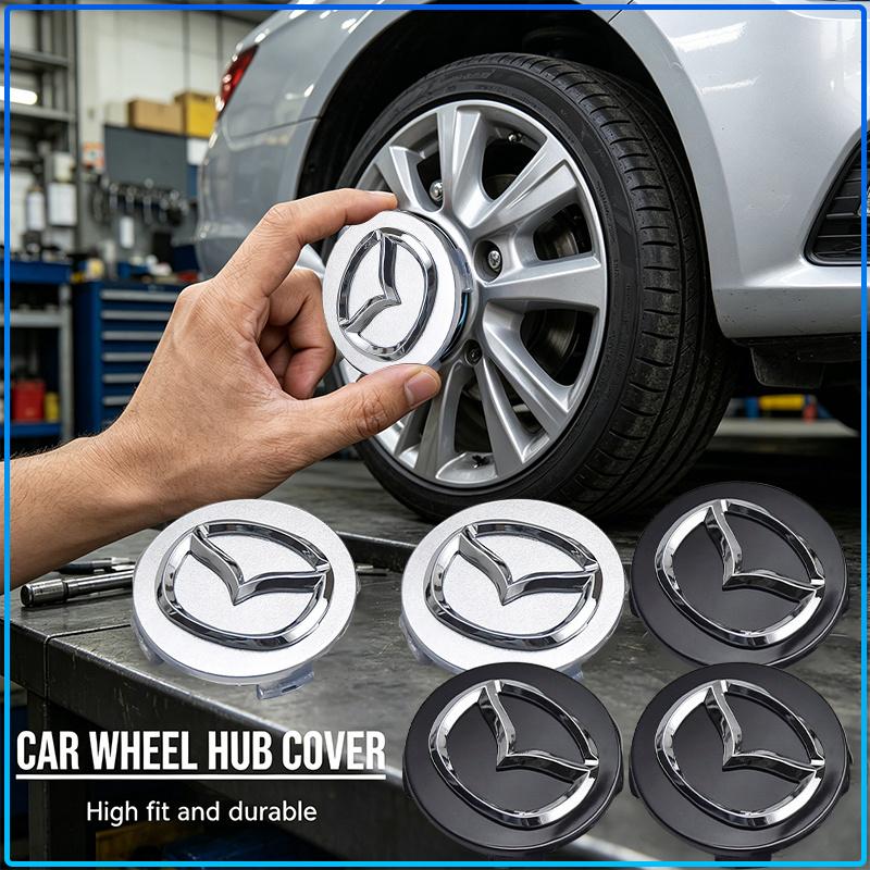 For Mazda 6 3 CX5 5 2 323 CX7 Demio Atenza Axela MX30 CX30 CX3 CX9 RX8 RX7 56mm Car Emblem Tire Wheel Hub Cap Rim Covers Auto Decorate Accessories