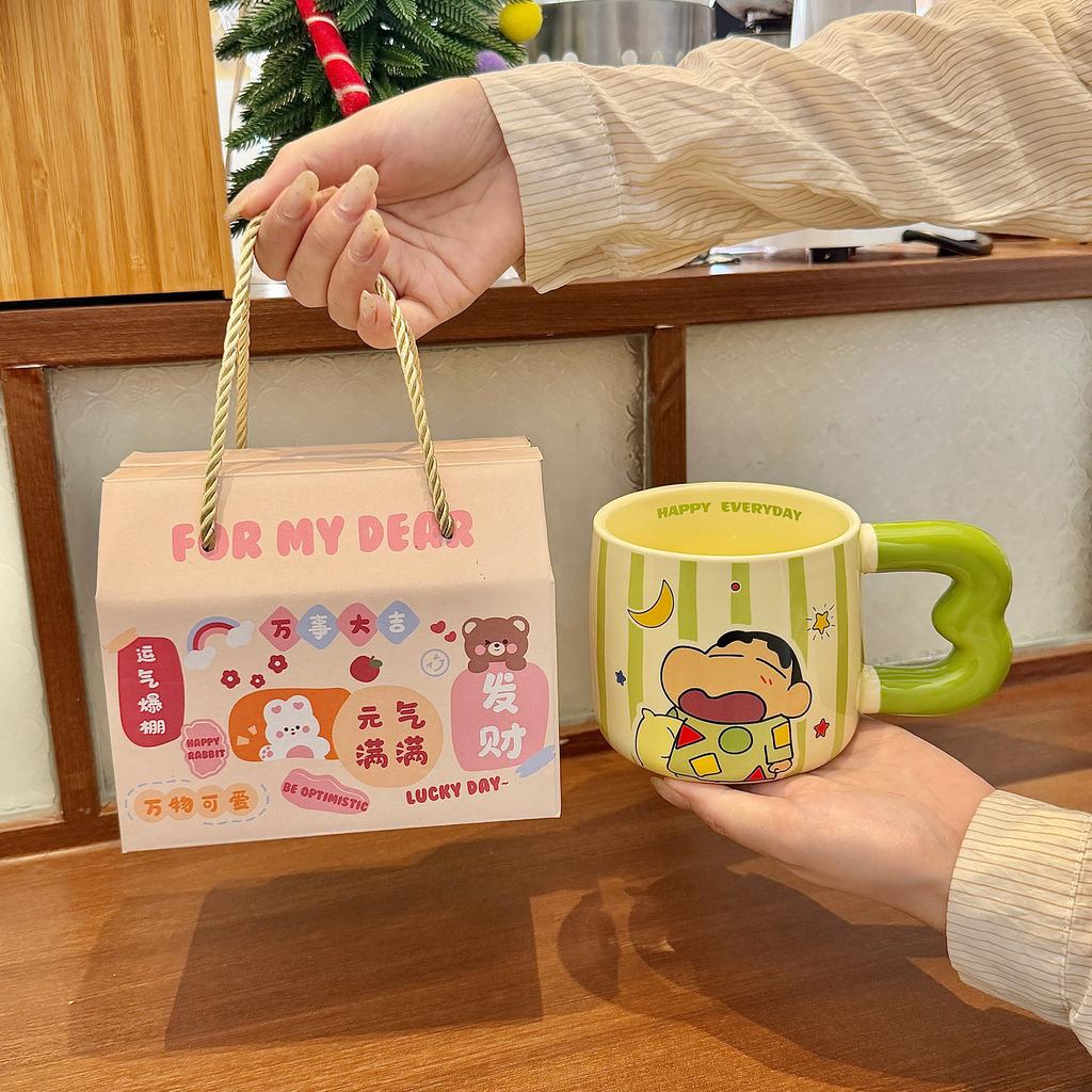 Joint Cup High-Value Ceramic Mug Household Large-Capacity Water Cup For Girls' Birthday Gifts