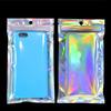 Resealable Laser Zip lock Bags Packaging Holographic Envelopes Flat Clear Plastic Candy Jewelry Food Storage Bag Multiple Sizes