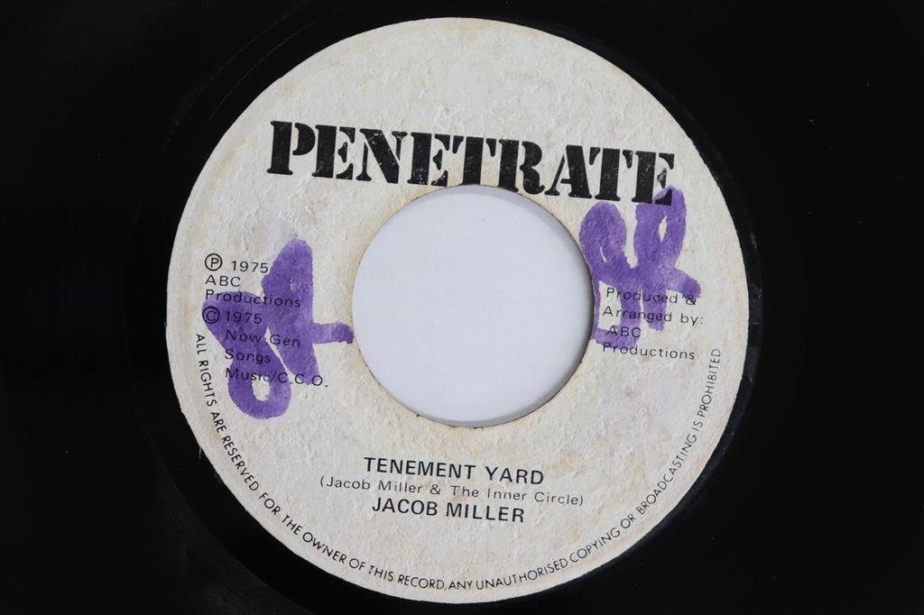 7inch Record JACOB MILLER - Tenement Yard NONE Penetrate 1975 Jamaica Reggae, Ska & Dub Used