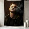 Dean Winchester Wall Tapestry Aesthetic Wall Hanging Printed Fabric Blanket Decorative Tapestries For Bedroom Living Room Home Decor