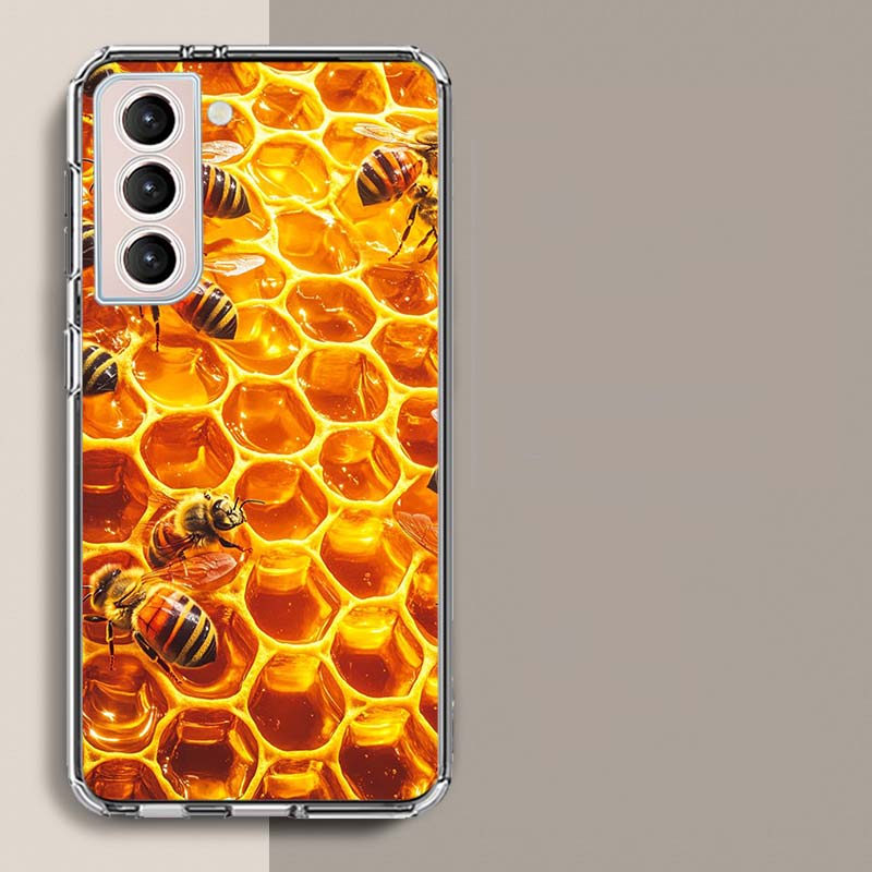 Bees and Honey in the Honeycomb Phone Case For Samsung A16 A26 A36 A56 A17 A15 A25 A35 A55 A14 A24 A34 A54 A04S A05S Galaxy Note