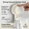 Bathroom Vacuum Suction Hook Strong Load Bearing Rotating Hanger for Towels and Bath Accessories