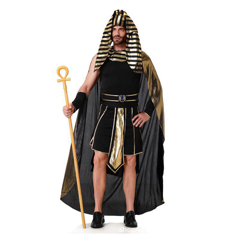 Costume di Coppia Faraone Egizio Antico e Cleopatra per Halloween