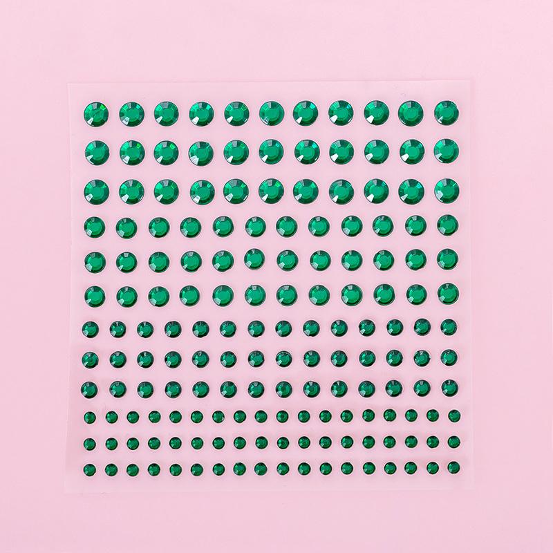 1Sheet 165Pcs 3456Mm Rhinestone Stickers Crystal Jewels Stickers Self Adhesive Face Body Gem Stickers Diy Decorative Crafts