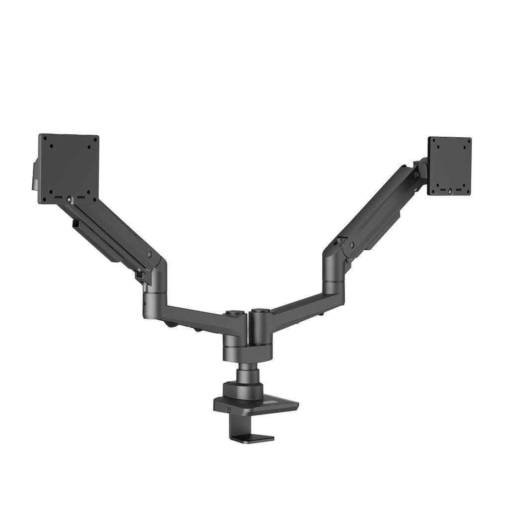 EDBAK Desk Mount | DMV02 Dual Swing Arm | Height adjustment, Tilt | 19-35 "" | Maximum weight (capacity) 20 kg | Black