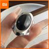 BF CLUB 925 Sterling Rings for Women Simple Geometric Handmade Irregular Retro Big Black Stone Ring Allergy For Birthday Gift