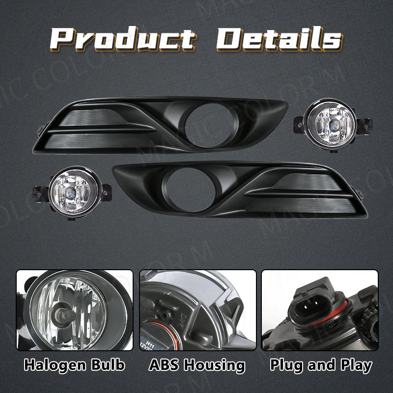 LED Tåkelys For Nissan Sylphy Sentra Bluebird 2013 2014 2015 Kjørelys Støtfanger Foran Kjøre Biltilbehør 12V