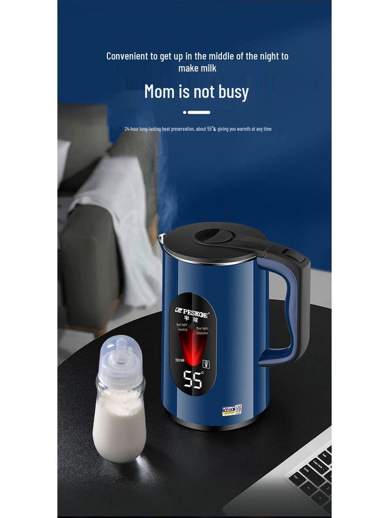 Positive Hemisphere Stainless Steel Electric Kettle with Auto Shut-Off